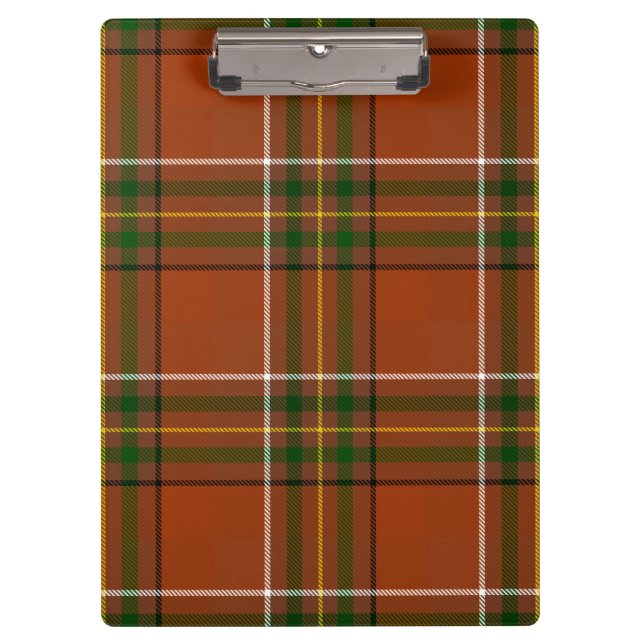 Pranchetas Brown Earthy Plaid Tartan  (Frente)