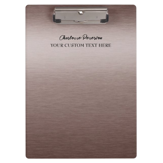 Pranchetas Brown Metal Personalizado (Frente)