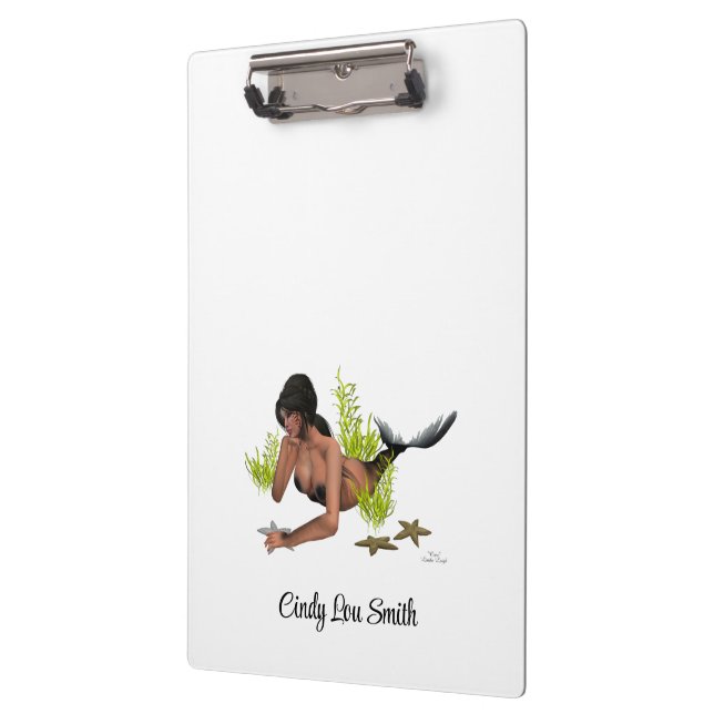 Pranchetas Brunette Mermaid com área de transferência de Star (Esquerda)