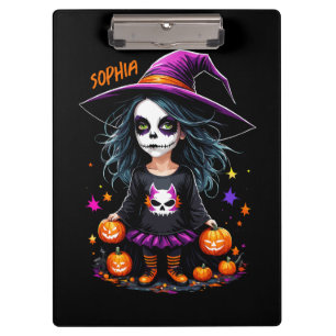 Pranchetas Bruxa de Halloween de Kawaii, um Adorável e Bonito