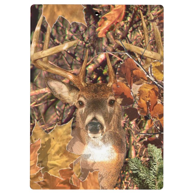 Pranchetas Buck em Camo White Tail Deer (Verso)
