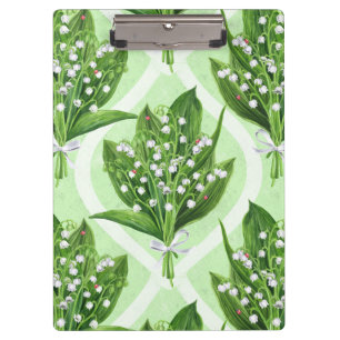 Pranchetas Buquê de lilly das flores do vale em verde