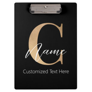 Pranchetas C & Name Iniciais Monogramados Modernos Personaliz