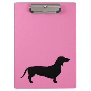 Pranchetas Cabelo Curto Dachshund - Silhouette 1