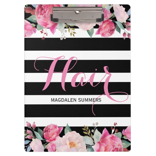 Pranchetas Cabelo - Padrão de distribuição de preto e branco, (Frente)