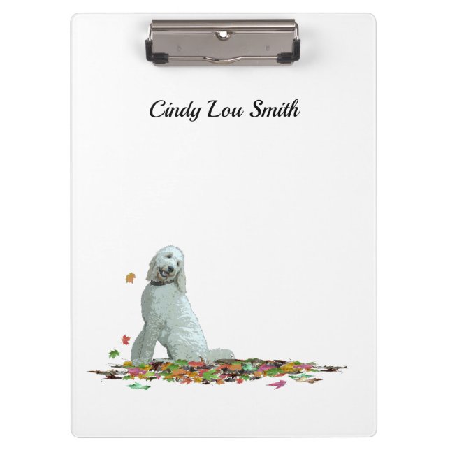 Pranchetas Cachorro De Doodal Sai Da Área De Transferência (Frente)