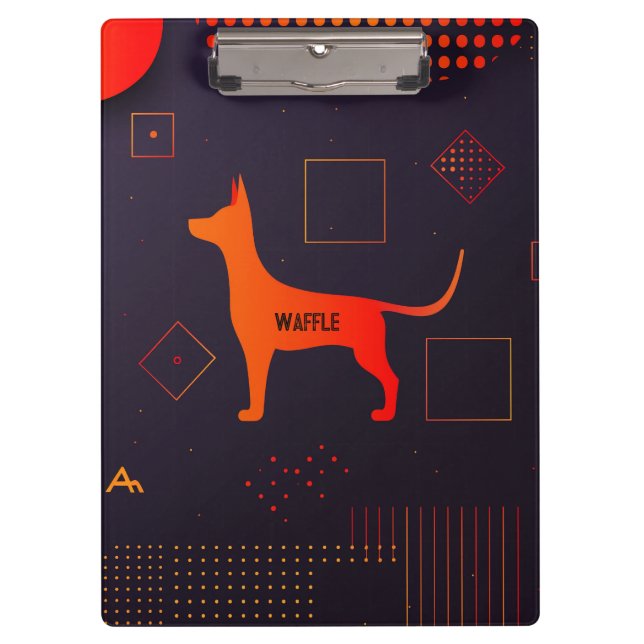 Pranchetas Cachorro Personalizável de Alta Tecnologia (Frente)