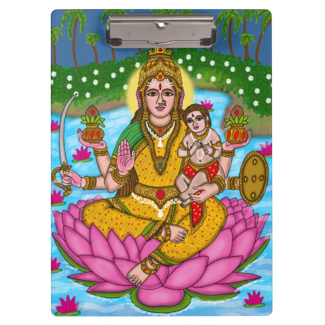 Pranchetas Caderno da Deusa Lakshmi (Frente)
