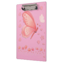 Caderno de Fotos Borboleta Rosa e Corações Fofos