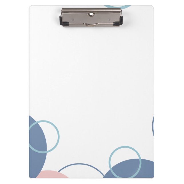 Pranchetas Caderno Elegante com Design de Círculos Coloridos (Frente)
