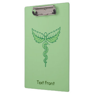 Pranchetas Caduceus com Área de Transferência de Folhas