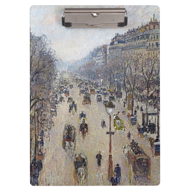 Pranchetas Camille Pissarro - Boulevard Montmartre, manhã (Frente)