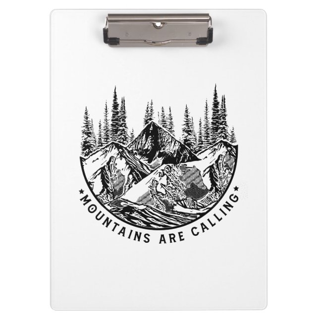 Pranchetas Camper Gift | Mountains Are Calling Birthday (Frente)