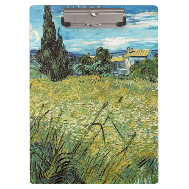 Pranchetas Campo de trigo verde Vincent van Gogh (Frente)