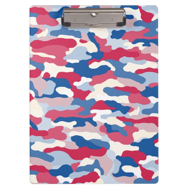 Pranchetas Camuflagem Azul e Branco Vermelho (Frente)