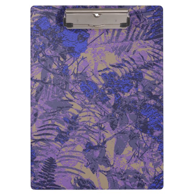 Pranchetas Camuflagem contra a flor azul (Frente)