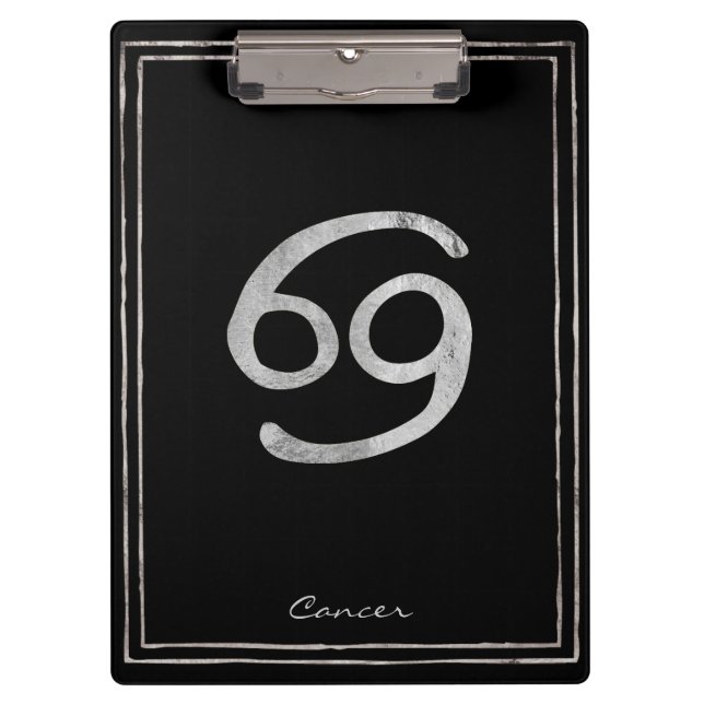 Pranchetas Cancer do caranguejo martelado por prata estilizad (Frente)