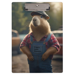 Pranchetas "Capivara Mecânico: Graxa, Engrenagens e Boas Vibr