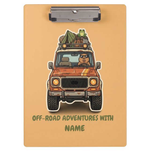 Pranchetas Capivara Personalizada de Camping Off-Road (Frente)