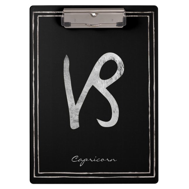 Pranchetas Capricórnio martelado com prata estilizada astrolo (Frente)