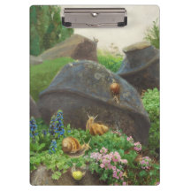 Caracóis em um Jardim Rock (por H.A. Brendekilde)