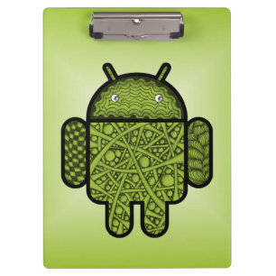 Pranchetas Caráter de porta de bolhas para o robô Android
