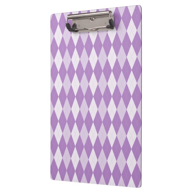 Pranchetas Cardo Roxo Argyle Violeta Pálido Pequeno Diamante (Esquerda)