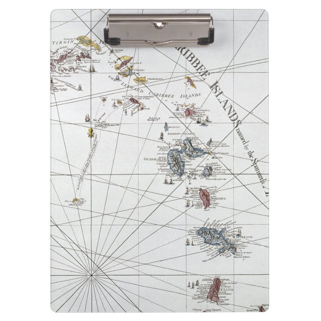 PRANCHETAS CARIBE: MAPA, 1775 (Frente)