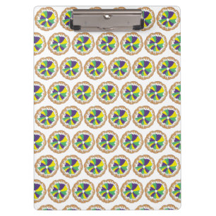 Pranchetas Carnaval do King Cake New Orleans NOLA Mardi Gras