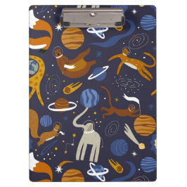 Pranchetas Carpeta de pinza Animals Outer Space