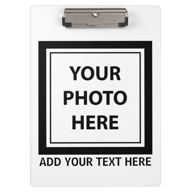 Pranchetas Carregar Foto de Imagem e Adicionar Texto - Person (Frente)