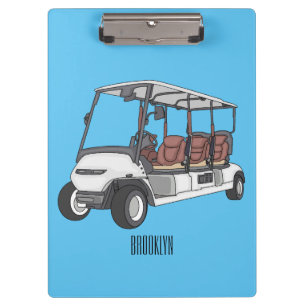 Pranchetas Carrinho de golfe / desenho animado de buggy de go