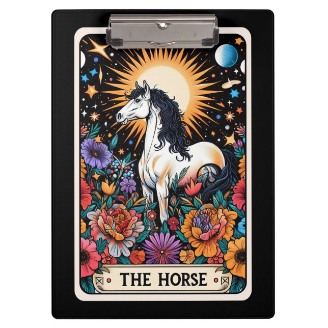 Pranchetas Carta de Tarot do Cavalo – Poder Espiritual, Liber (Frente)