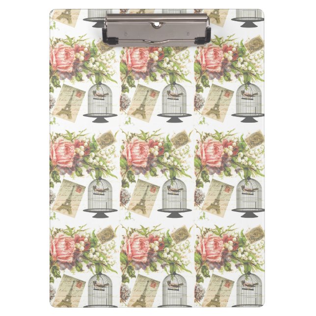 Pranchetas Cartão-postal da área de transferência francesa (Frente)