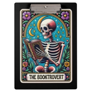 Pranchetas Cartão Tarot Booktrovert   Livro de Leitura do Esq