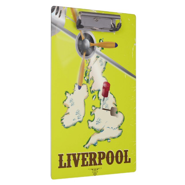 Pranchetas Cartaz de Viagem Antigo de Liverpool (Direita)