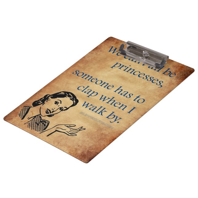 Pranchetas Cartaz retrô vintage das princesas da SlipperyJoe' (Inclinado)