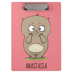 Pranchetas Cartoon de hamster adorável