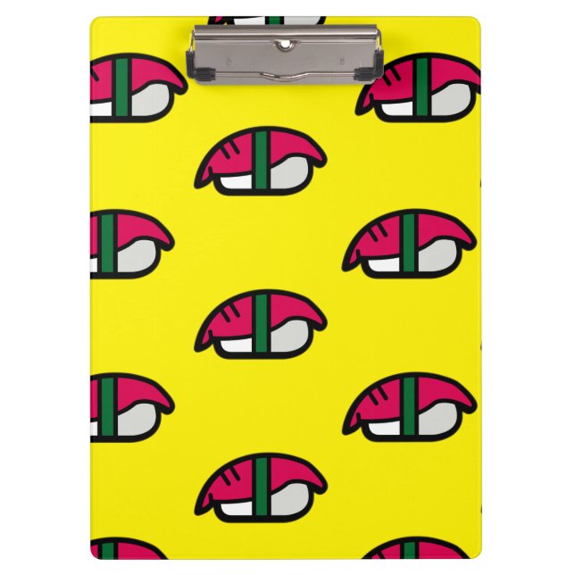 Pranchetas Cartoon Kawaii Sushi, Arroz de Peixe e Algas Marin (Frente)