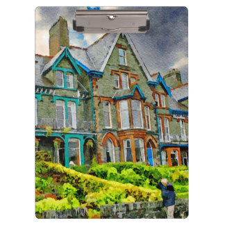 Pranchetas Casa vitoriana em Keswick pintada em aquarela