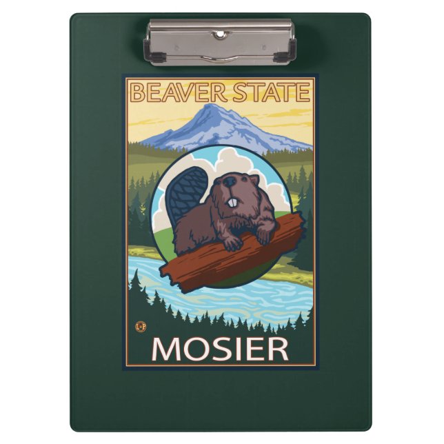 Pranchetas Castor & capa do Mt. - Mosier, Oregon (Frente)