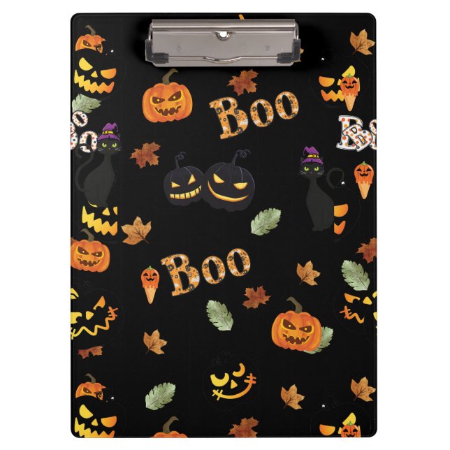 Pranchetas Cat Boo Halloween (Frente)