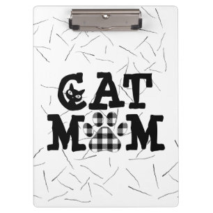 Pranchetas Cat Mãe Pawprint com Cabelos de Gato