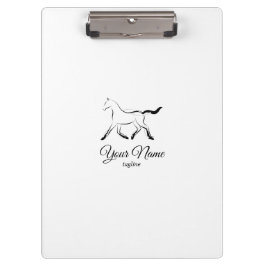 Pranchetas Cavalo elegante a preto