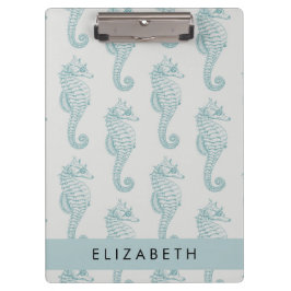 Pranchetas Cavalos Tropicais, Padrão De Cavalo-Marinho, Seu N