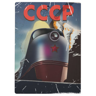Pranchetas CCCP vintage Locomotive Soviético Poster