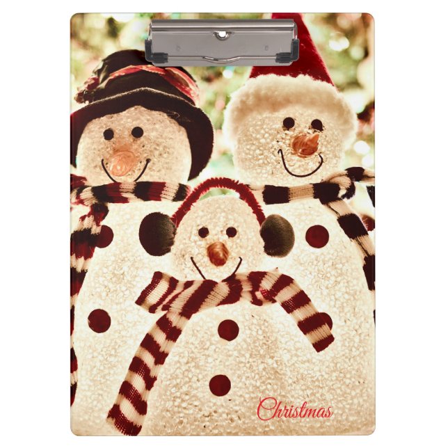 Pranchetas Celebração do Boneco de Neve Vibrações de Natal (Frente)