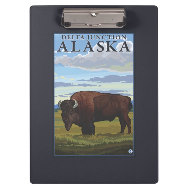 Pranchetas Cena do bisonte - junção do delta, Alaska (Frente)