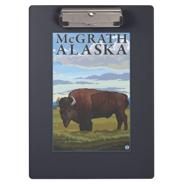 Pranchetas Cena do bisonte - McGrath, Alaska (Frente)