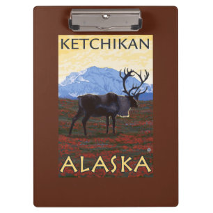 Pranchetas Cena do caribu - Ketchikan, Alaska